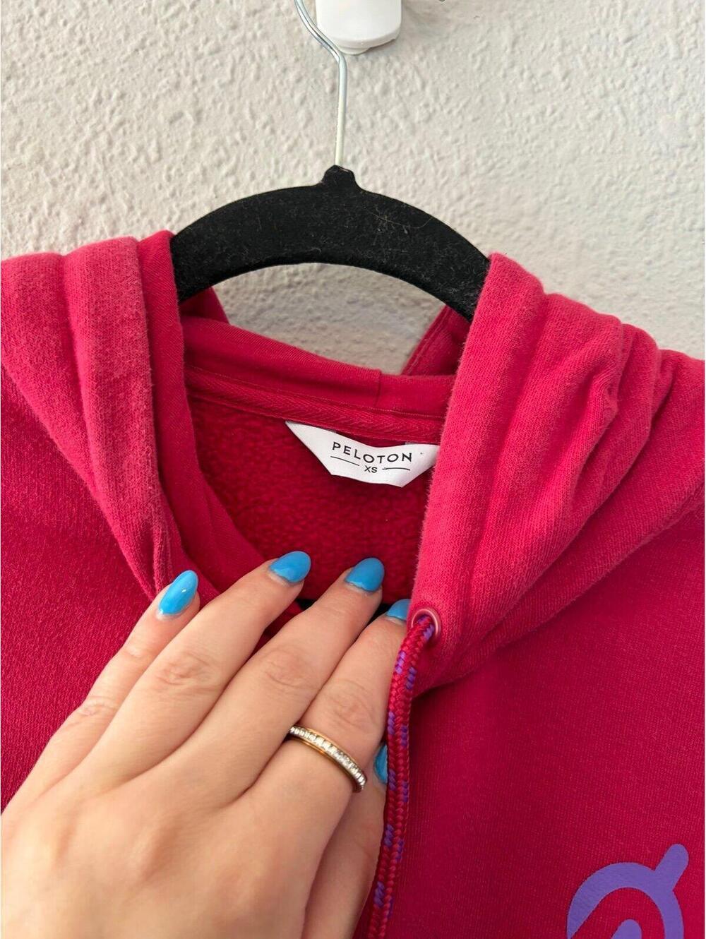Peloton pink hoodie size XS. GUC for normal wear - Picture 2 of 4